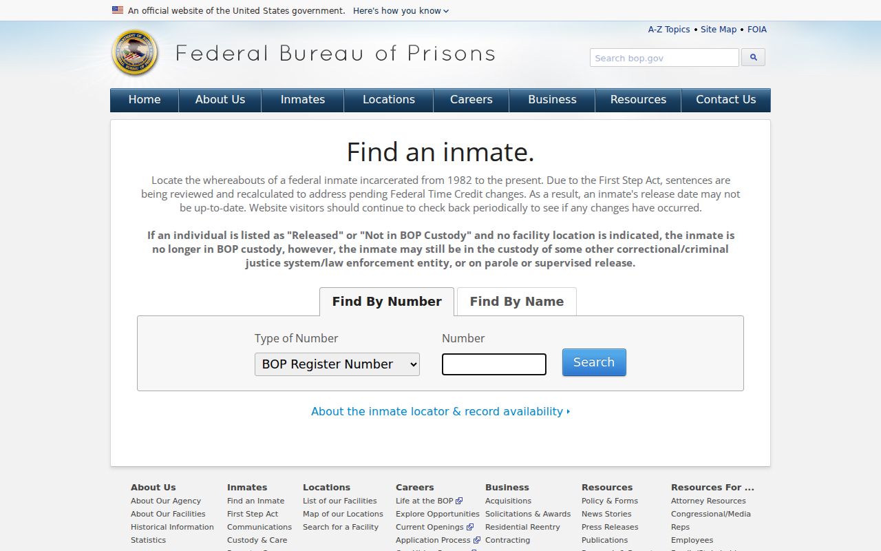 Greene County arrest history federal inmate locator