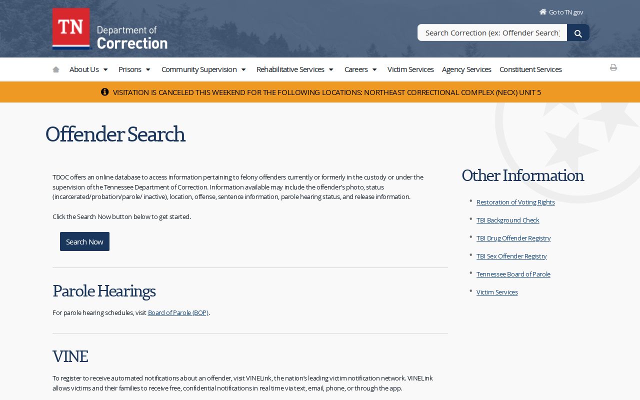 Greene County arrest history FOIL and VINE access options