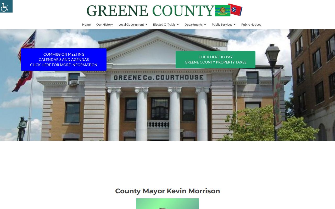 Greene County criminal records county government page